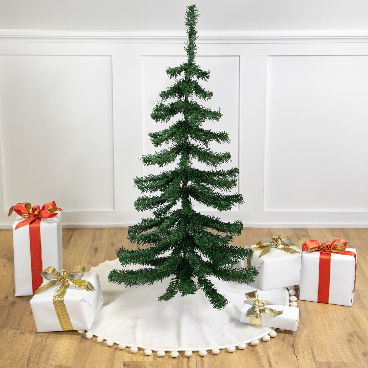Northlight Medium Mixed Green Pine Artificial Christmas Tree - 3' - Unlit